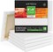 Arteza Stretched Canvas, Classic, White, 8"x8", Blank Canvas Boards for Painting - 12 Pack